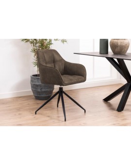 KRZESŁO OBROTOWE BRENDA BRĄZOWE