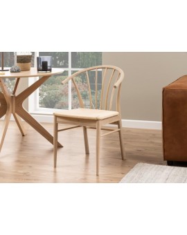 KRZESŁO CASSANDRA DĄB BIELONY PLECIONE