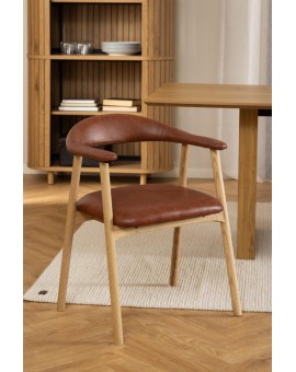 KRZESŁO ADDI BRĄZOWE