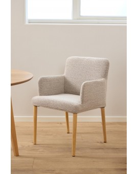 KRZESŁO ZOE BEŻOWE BOUCLE