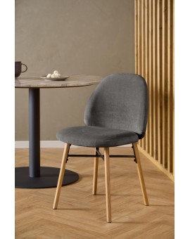 KRZESŁO SOPHIA CIEMNOSZARE