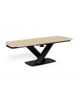 ST&Oacute;Ł ROZKŁADANY MORELLA 160-240X90 CM CERAMIKA BEŻOWA