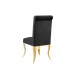 KRZESŁO MODERN BAROCK II WELUR CZARNY