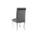 KRZESŁO MODERN BAROCK III WELUR SZARY