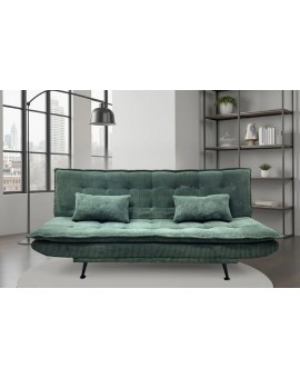 SOFA ROZKŁADANA JAZZ 3-OSOBOWA SZTRUKS ZIELONA