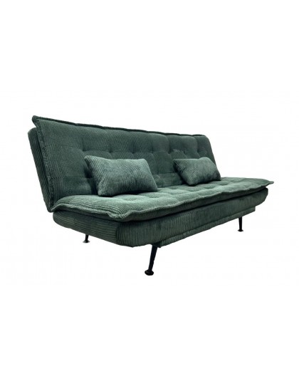 SOFA ROZKŁADANA JAZZ 3-OSOBOWA SZTRUKS ZIELONA