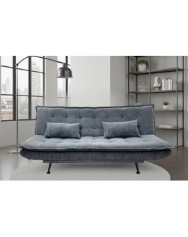 SOFA ROZKŁADANA JAZZ 3-OSOBOWA SZTRUKS SZARA