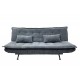 SOFA ROZKŁADANA JAZZ 3-OSOBOWA SZTRUKS SZARA