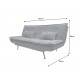 SOFA ROZKŁADANA JAZZ 3-OSOBOWA SZTRUKS SZARA