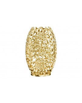 WAZON ABSTRACT LEAF 38 CM ZŁOTY