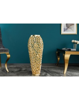 WAZON ABSTRACT LEAF 64 CM ZŁOTY