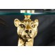 STOLIK KAWOWY WILDLIFE PANTHER 45 CM ZŁOTY