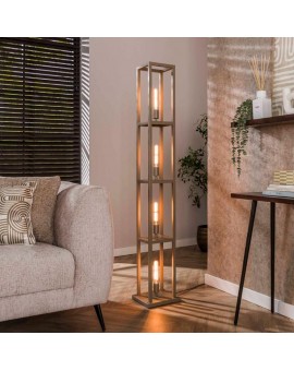 LAMPA PODŁOGOWA INKUB METALOWA BEŻOWA