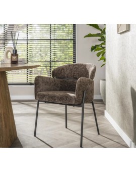 KRZESŁO MOYEN BRĄZOWE