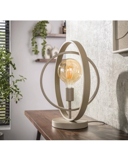 LAMPA STOŁOWA LUI METALOWA BEŻOWA