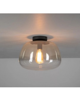 LAMPA SUFITOWA IDA SZKŁO BURSZTYNOWE