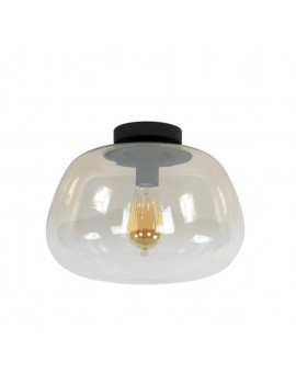 LAMPA SUFITOWA IDA SZKŁO BURSZTYNOWE