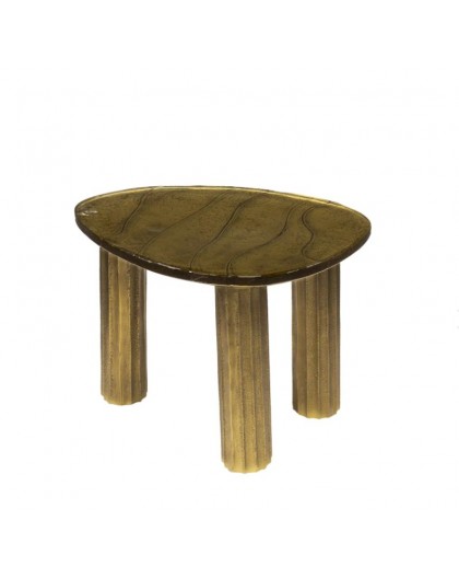 STOLIK KAWOWY 51X37 CM KIKO ZŁOTY