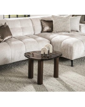 STOLIK KAWOWY 62X45 CM KIKO MIEDZIANY