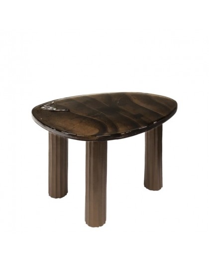 STOLIK KAWOWY 62X45 CM KIKO MIEDZIANY