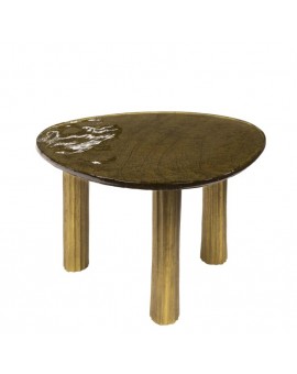 STOLIK KAWOWY 70X59 CM KIKO ZŁOTY