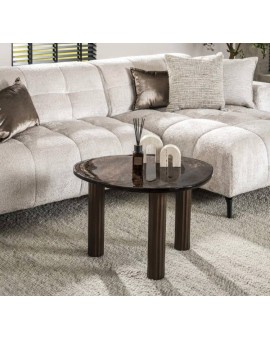 STOLIK KAWOWY 70X59 CM KIKO MIEDZIANY