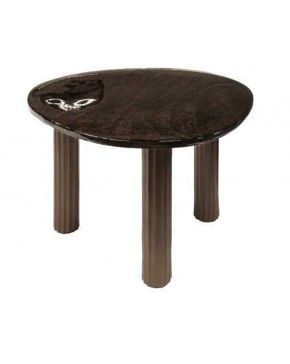 STOLIK KAWOWY 70X59 CM KIKO MIEDZIANY