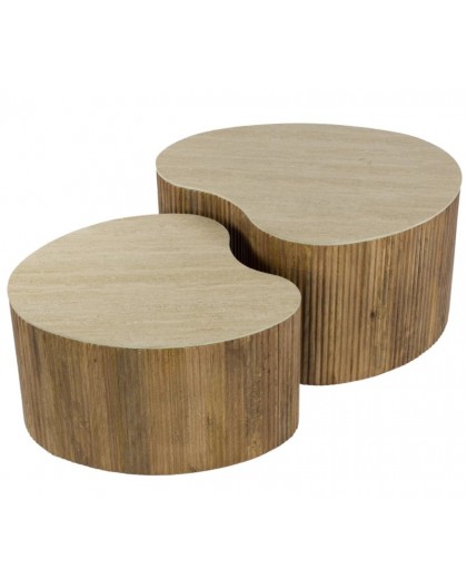 ZESTAW STOLIKÓW KAWOWYCH V MORAJ MANGO - 2SZT