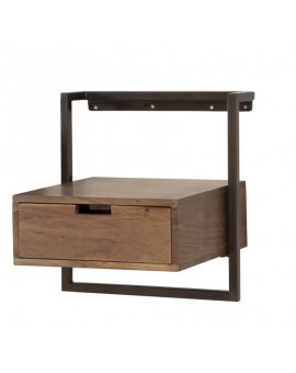 SZAFKA NOCNA ALICE 44X35 CM AKACJA BRĄZOWA