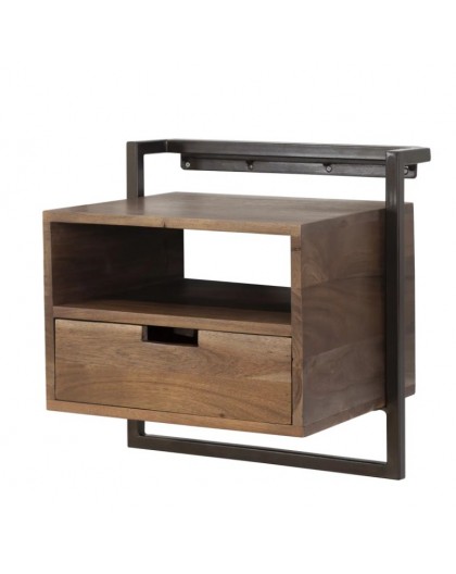 SZAFKA NOCNA ARMADIO 44X35 CM AKACJA BRĄZOWA