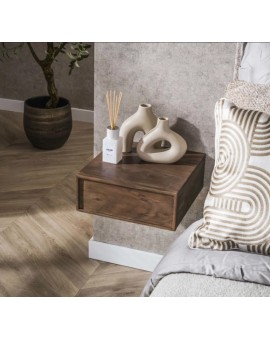 ZESTAW SZAFEK NOCNYCH ELIF 35X35 CM AKACJA BRĄZOWA – 2SZT.