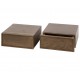 ZESTAW SZAFEK NOCNYCH ELIF 35X35 CM AKACJA BRĄZOWA – 2SZT.