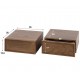 ZESTAW SZAFEK NOCNYCH ELIF 35X35 CM AKACJA BRĄZOWA – 2SZT.