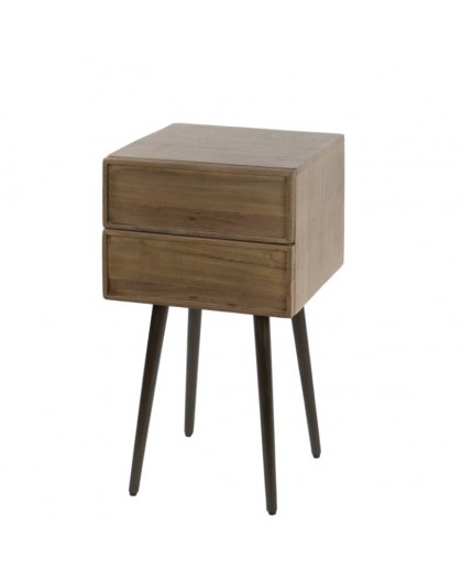 SZAFKA NOCNA ELIF 35X35 CM AKACJA BRĄZOWA