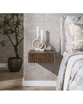 ZESTAW SZAFEK NOCNYCH MAVI 35X35 CM AKACJA BRĄZOWA – 2SZT.