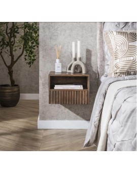 SZAFKA NOCNA MAVI 35X30 CM AKACJA BRĄZOWA