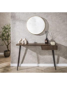 KONSOLA MAVI 120X35 CM AKACJA BRĄZOWA