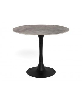 STÓŁ  MALTA 90 CM CERAMIKA SZARA