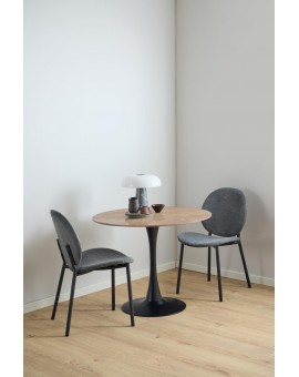 STÓŁ  MALTA 90 CM CERAMIKA BRĄZOWA II