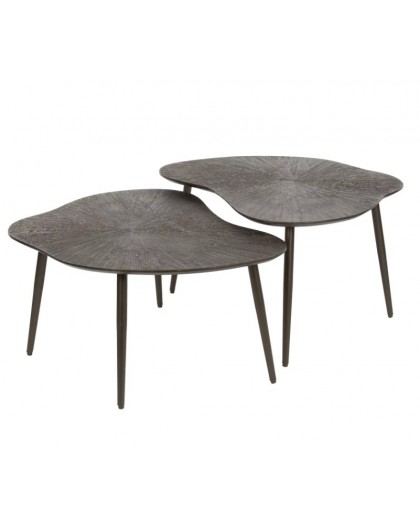 ZESTAW STOLIKÓW KAWOWYCH II FADO BRĄZOWY - 2SZT.