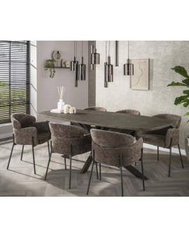 ST&Oacute;Ł LESTER 215X105 CM BRĄZOWY