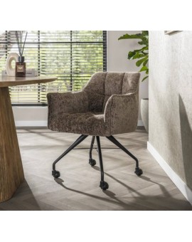 KRZESŁO BIUROWE DORIS BRĄZOWE