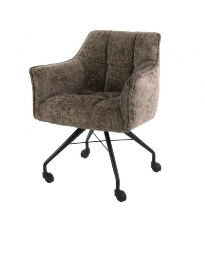 KRZESŁO BIUROWE DORIS BRĄZOWE