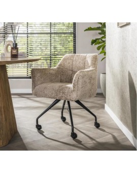 KRZESŁO BIUROWE DORIS BOUCLE BEŻOWE