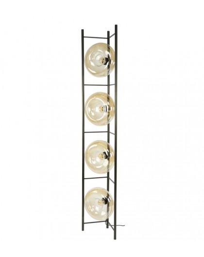 LAMPA PODŁOGOWA PERI SZKŁO BURSZTYNOWE