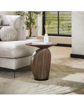 STOLIK KAWOWY KANTOS 36X45 CM AKACJA BRĄZOWA