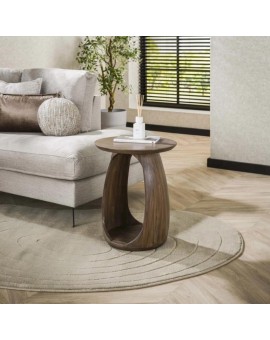 STOLIK KAWOWY KANTOS 45 CM AKACJA BRĄZOWA