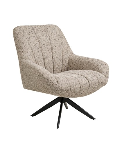 FOTEL OBROTOWY GRANDOLA SZAROBEŻOWY