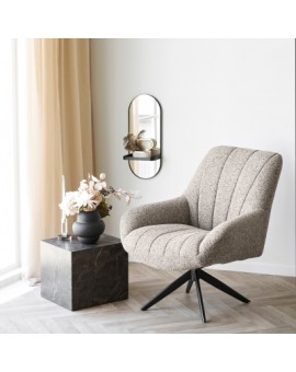 FOTEL OBROTOWY GRANDOLA SZAROBEŻOWY