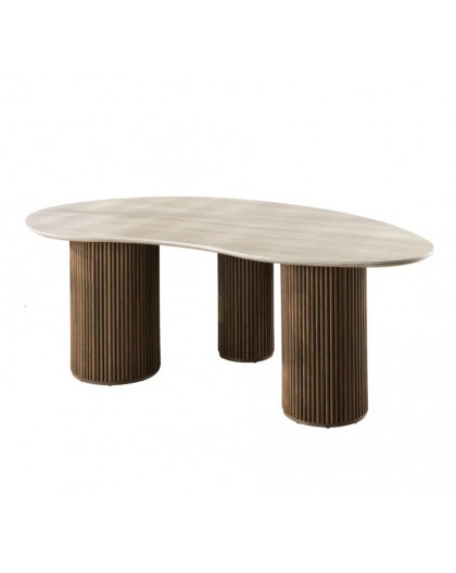 STÓŁ MORAJ 215X122 CM CERAMICZNY BEŻOWY